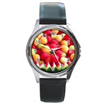 MELON BALLS Round Metal Watch Front