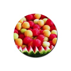 MELON BALLS Rubber Round Coaster (4 pack) 