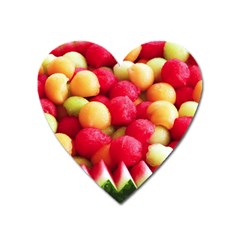 Melon Balls Heart Magnet by trendistuff