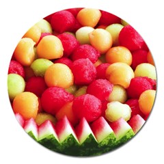 Melon Balls Magnet 5  (round) by trendistuff