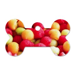 Melon Balls Dog Tag Bone (two Sides)