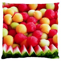 MELON BALLS Large Flano Cushion Case (One Side)