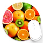 MIXED FRUIT 1 Round Mousepads