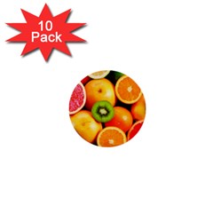 Mixed Fruit 1 1  Mini Buttons (10 Pack)  by trendistuff