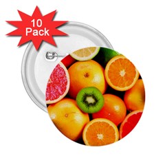 Mixed Fruit 1 2 25  Buttons (10 Pack)  by trendistuff