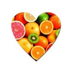 Mixed Fruit 1 Heart Magnet by trendistuff