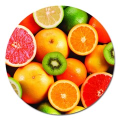 Mixed Fruit 1 Magnet 5  (round) by trendistuff