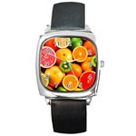 MIXED FRUIT 1 Square Metal Watch