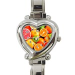 MIXED FRUIT 1 Heart Italian Charm Watch