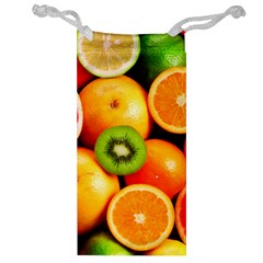 Mixed Fruit 1 Jewelry Bag by trendistuff