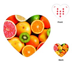 Mixed Fruit 1 Playing Cards (heart)  by trendistuff