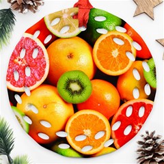 Mixed Fruit 1 Ornament (round Filigree) by trendistuff