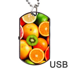 Mixed Fruit 1 Dog Tag Usb Flash (one Side) by trendistuff