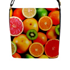 Mixed Fruit 1 Flap Messenger Bag (l)  by trendistuff