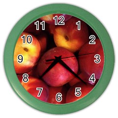 Nectarines Color Wall Clocks by trendistuff