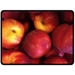 Nectarines Fleece Blanket (large)  by trendistuff