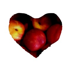 Nectarines Standard 16  Premium Heart Shape Cushions by trendistuff