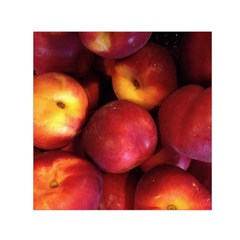 Nectarines Small Satin Scarf (square) by trendistuff