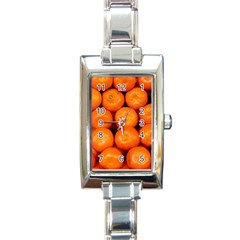 Oranges 1 Rectangle Italian Charm Watch by trendistuff