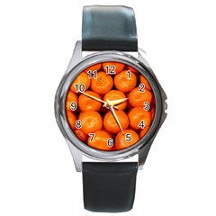 Oranges 1 Round Metal Watch by trendistuff