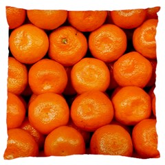 Oranges 1 Large Flano Cushion Case (one Side) by trendistuff