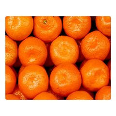 Oranges 1 Double Sided Flano Blanket (large)  by trendistuff