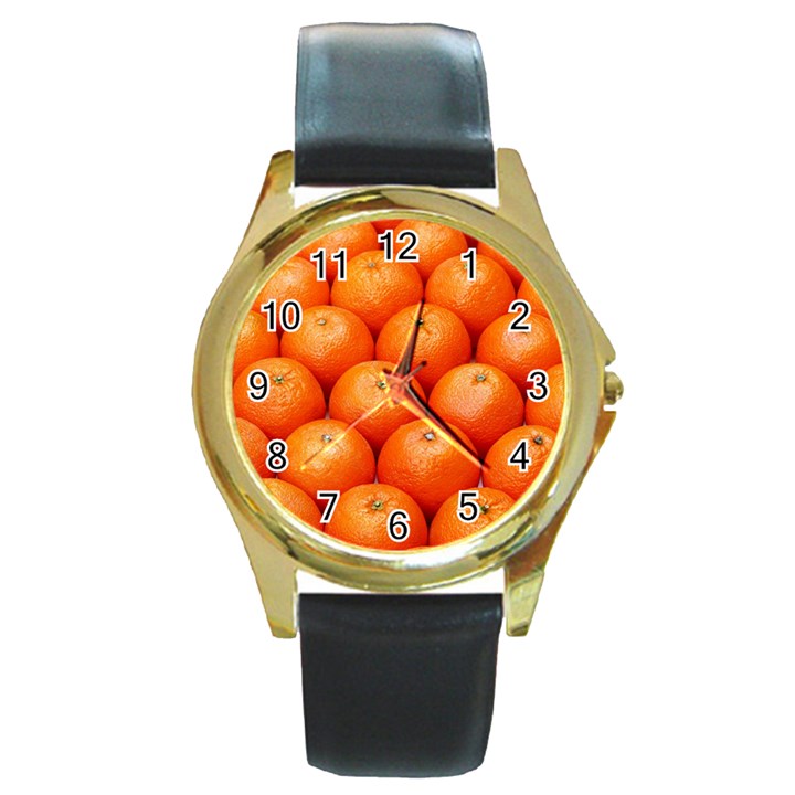 ORANGES 2 Round Gold Metal Watch