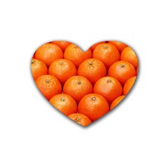 Oranges 2 Heart Coaster (4 Pack)  by trendistuff