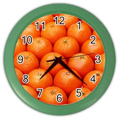 Oranges 2 Color Wall Clocks by trendistuff