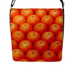 Oranges 2 Flap Messenger Bag (l)  by trendistuff