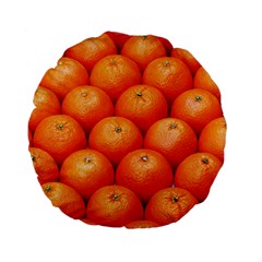 Oranges 2 Standard 15  Premium Flano Round Cushions by trendistuff