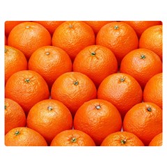 Oranges 2 Double Sided Flano Blanket (medium)  by trendistuff