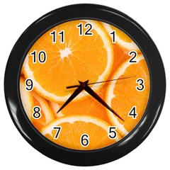 Oranges 4 Wall Clocks (black) by trendistuff