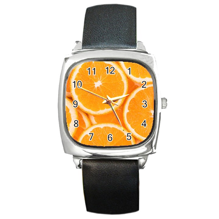 ORANGES 4 Square Metal Watch