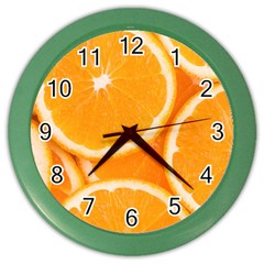 Oranges 4 Color Wall Clocks by trendistuff