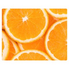 Oranges 4 Double Sided Flano Blanket (medium)  by trendistuff