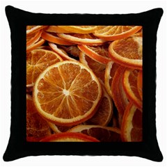 Oranges 5 Throw Pillow Case (black) by trendistuff