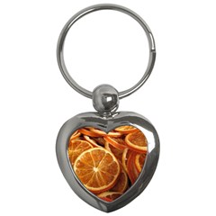 Oranges 5 Key Chains (heart)  by trendistuff