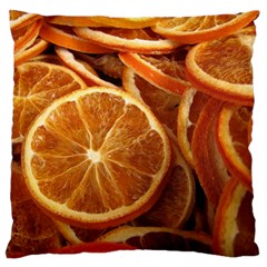 Oranges 5 Large Flano Cushion Case (two Sides) by trendistuff