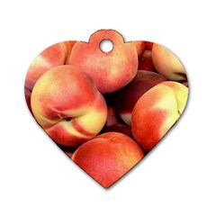 Peaches 1 Dog Tag Heart (one Side) by trendistuff