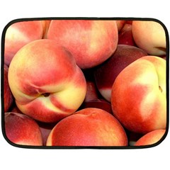 Peaches 1 Double Sided Fleece Blanket (mini)  by trendistuff