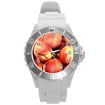 PEACHES 1 Round Plastic Sport Watch (L) Front