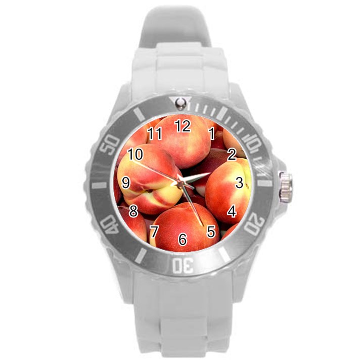 PEACHES 1 Round Plastic Sport Watch (L)