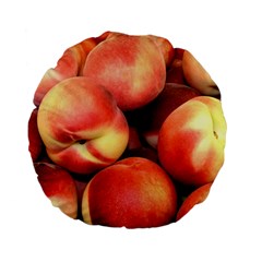 Peaches 1 Standard 15  Premium Flano Round Cushions by trendistuff