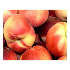 Peaches 1 Double Sided Flano Blanket (large)  by trendistuff