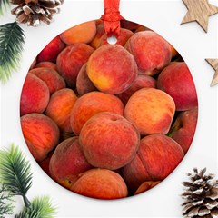 Peaches 2 Ornament (round) by trendistuff