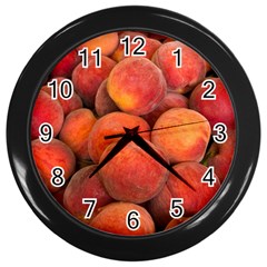 Peaches 2 Wall Clocks (black) by trendistuff