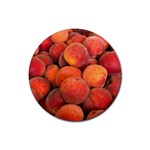 PEACHES 2 Rubber Round Coaster (4 pack) 