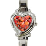 PEACHES 2 Heart Italian Charm Watch