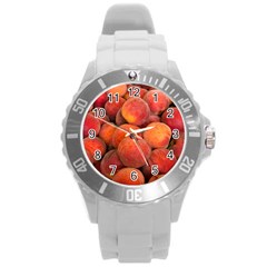 Peaches 2 Round Plastic Sport Watch (l) by trendistuff